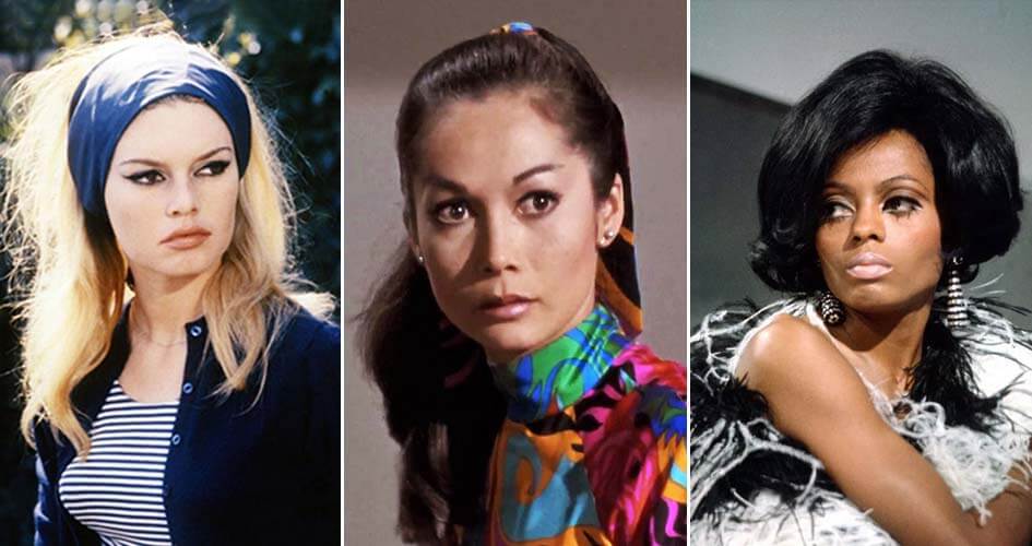 Brigitte Bardot, Nancy Kwan, Diana Ross.