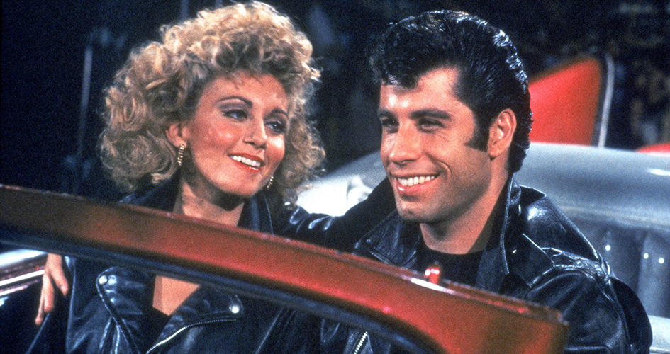 Olivia Newton-John and John Travolta in Grease.