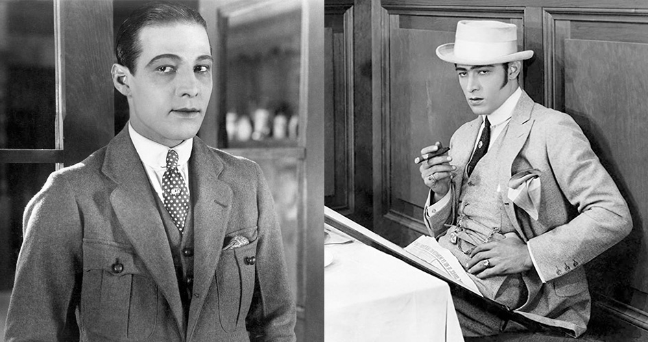 Fashinable photos of Rudolph Valentino.