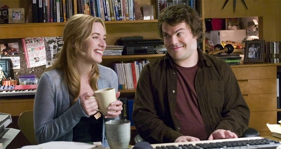 Kate Winslet and Jack Black in The Holiday.